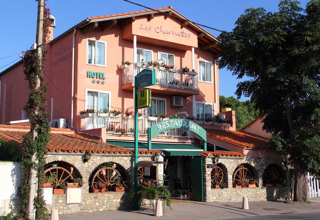 Logis Hotel Restaurant Les Charmettes Argelès-sur-Mer Exteriör bild